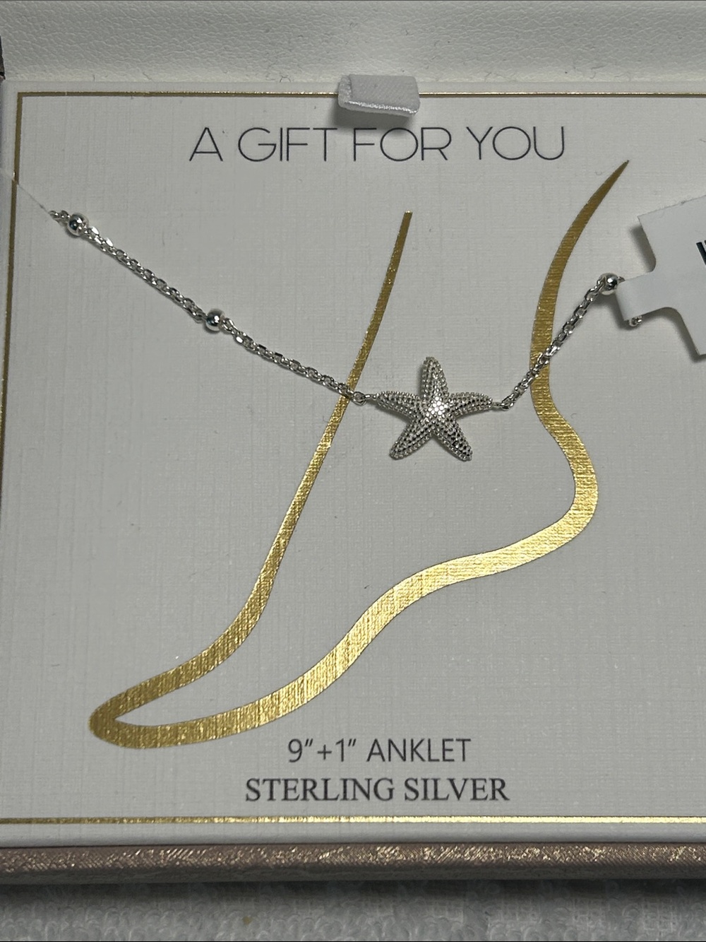 Tabitha Webb Sterling Starfish Anklet